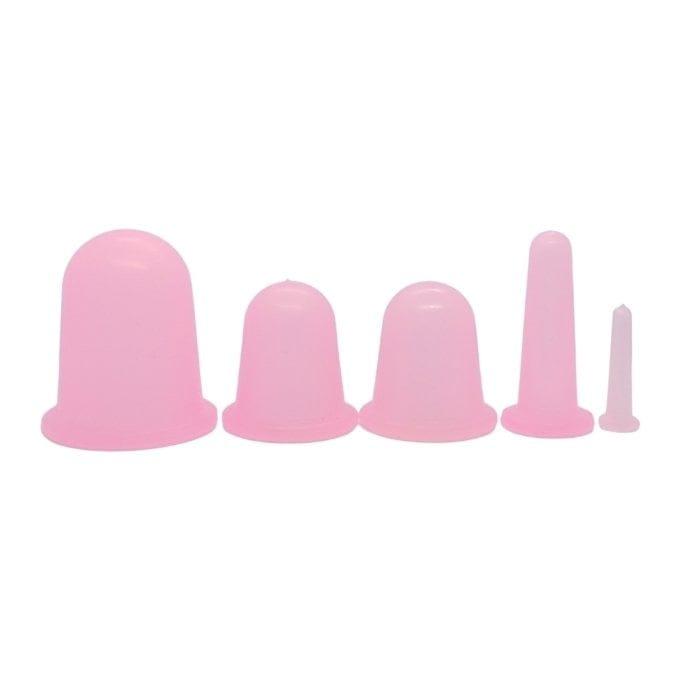 Silikon Masaj Kupası 5li - PEMBE