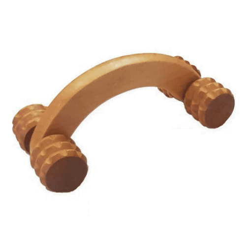 Tekerlekli Ahşap Masaj Aleti Oval
